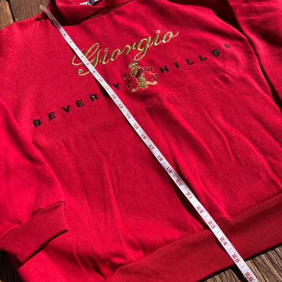 Vintage Sweatshirt Giorgio Beverly Hills Collared - Picture 7 of 8